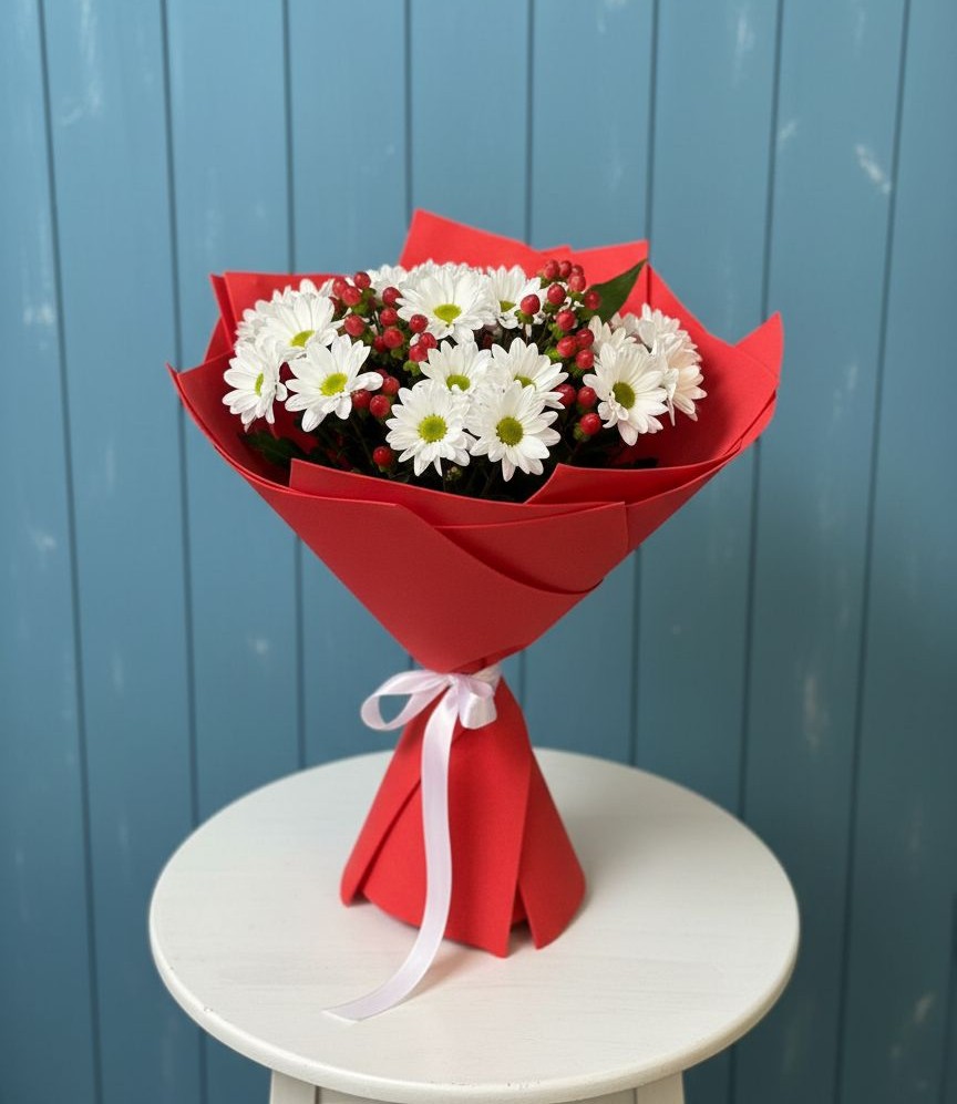 Букет цветов из: Хризантемы в Турунтаево