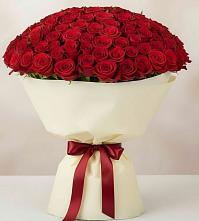 Букет 101 Красная роза Милано в Турунтаево