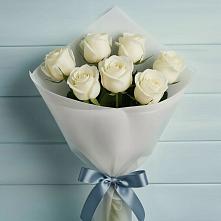 Букет 7 Белых роз Эдлесс Лав #REPLACE_PRED# Турунтаево