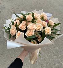 Букет Кремовые розы Латте в Турунтаево