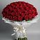Букет 101 Красная роза Блэк Мэджик в Турунтаево