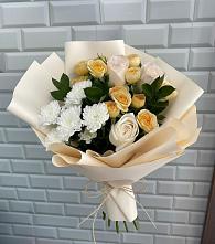 Букет цветов из:  Розы и Хризантемы #REPLACE_PRED# Турунтаево