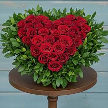 Цветочная композиция из Розы в виде сердца #REPLACE_PRED# Турунтаево