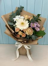 Букет цветов из:  Герберы и Хризантемы в Турунтаево