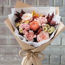 Букет цветов из:  Гвоздики, Хризантемы и Розы в Турунтаево