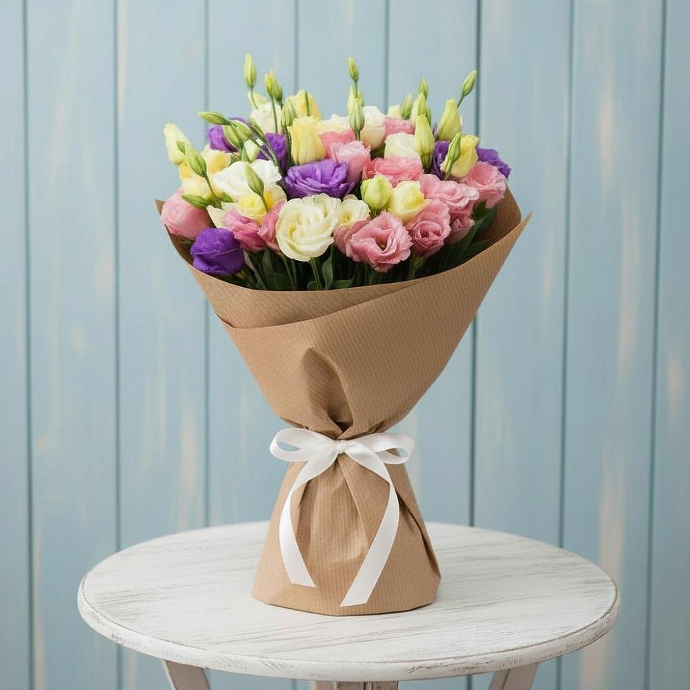 Букет цветов из: Лизиантусы в Турунтаево