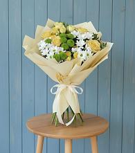 Букет цветов из:  Хризантемы и Розы в Турунтаево