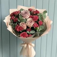 Букет цветов из:  Гвоздики и Розы в Турунтаево