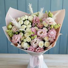 Букет цветов из:  Альстромерии и Розы в Турунтаево