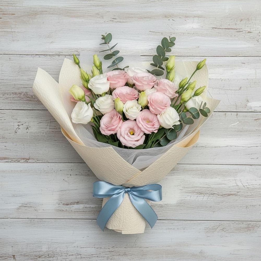 Букет цветов из: Лизиантусы в Турунтаево